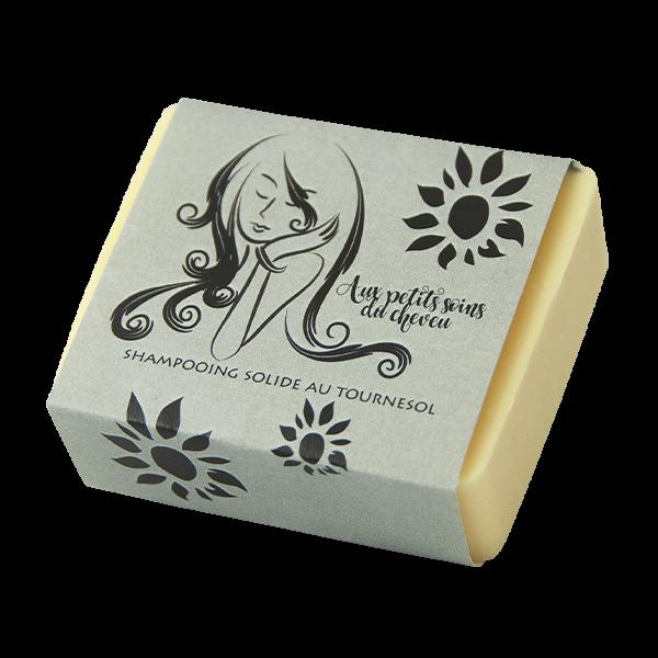 Shampoing solide au tournesol